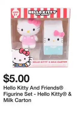 Five Below Hello Kitty And Friends Figurine Set - Hello Kitty & Milk Carton offer