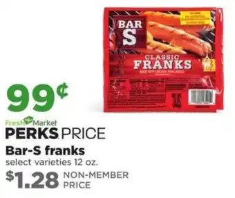 Hy-Vee Bar-S franks offer