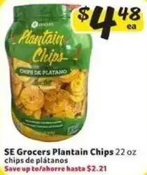 Fresco y Más SE Grocers Plantain Chips 22 oz offer