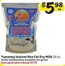 Fresco y Más Yummmy Instant Non Fat Dry Milk offer
