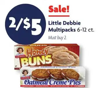 Family Dollar Little Debbie Multipacks offer