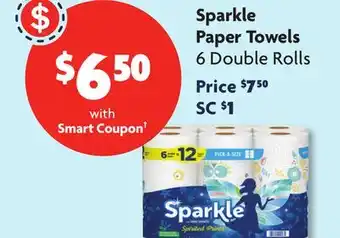 Family Dollar Sparkle Paper Towels offer