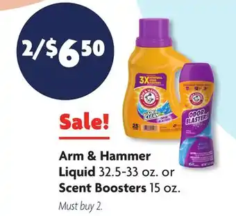 Family Dollar Arm & Hammer Liquid 32.5-33 oz. or Scent Boosters 15 oz offer