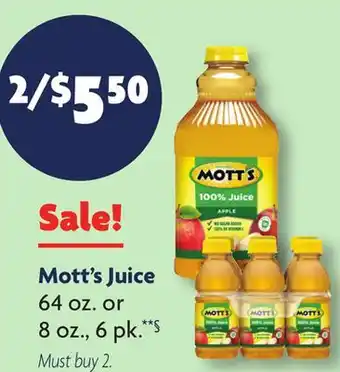 Family Dollar Mott's Juice offer