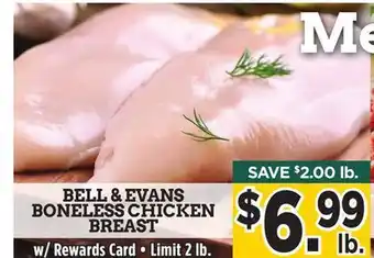 Dearborn Market BELL & EVANS BONELESS CHICKEN BREAST offer