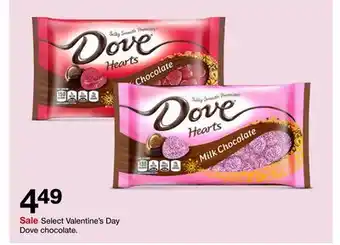 Target Valentine's Day Dove chocolate offer