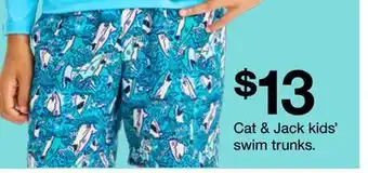 Target Cat & Jack kids' swim trunks offer
