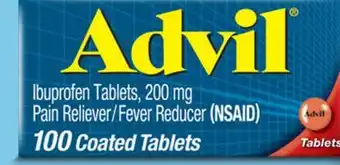 Target Advil Ibuprofen 100-ct. Pain & Fever Relief Tablets offer