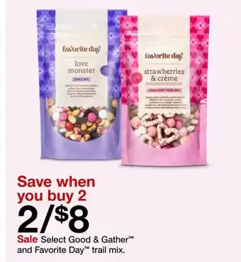 Target Select Good & Gather and Favorite Day Trail Mix offer