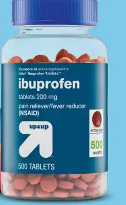 Target up & up ibuprofen 500-ct. pain & fever relief tablets offer