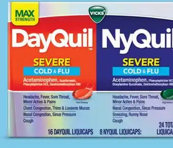 Target Vicks DayQuil & NyQuil 24 - ct. severe cold & flu relief capsules offer