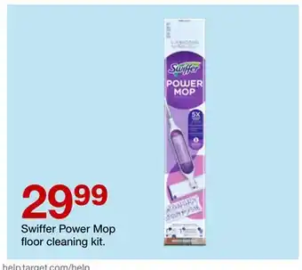 Target Swiffer Power Mop floor cleaning kit offer