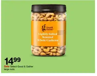 Target Good & Gather large nuts offer