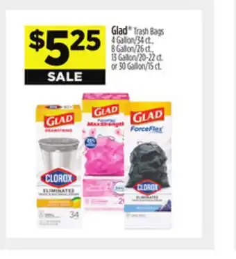 Dollar General Glad Trash Bags offer