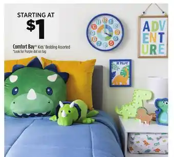 Dollar General Comfort Bay Kids' Bedding offer