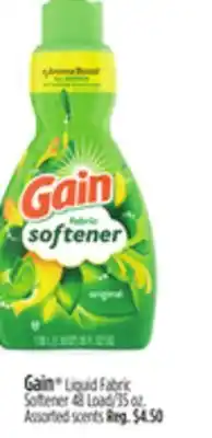 Dollar General Gain Liquid Fabric Softener offer