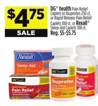 Dollar General DG health or Rexall offer
