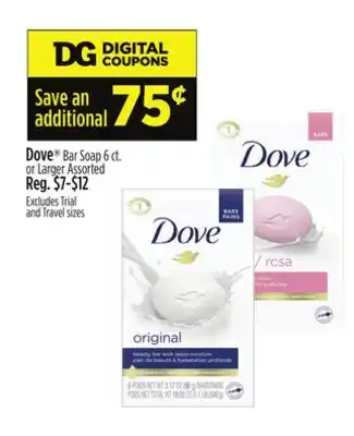 Dollar General Dove Bar Soap offer