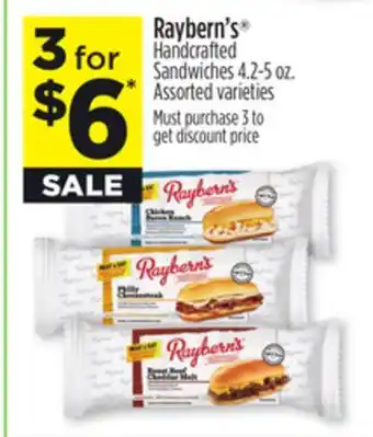 Dollar General Raybern's Handcrafted Sandwiches offer