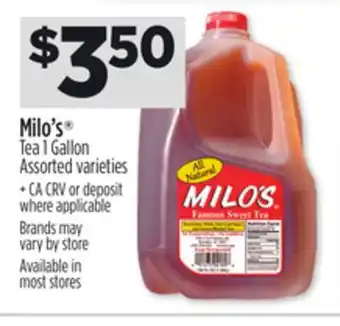 Dollar General Milo's Tea offer