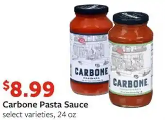 Fareway Carbone Pasta Sauce offer
