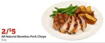 Fareway All-Natural Boneless Pork Chops 8 oz offer