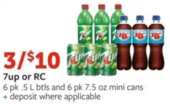 Fareway 7up or RC offer