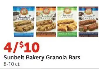 Fareway Sunbelt Bakery Granola Bars 8-10 ct offer