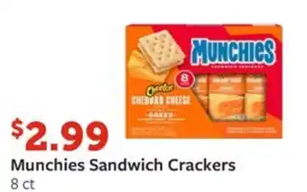 Fareway Munchies Sandwich Crackers 8 ct offer