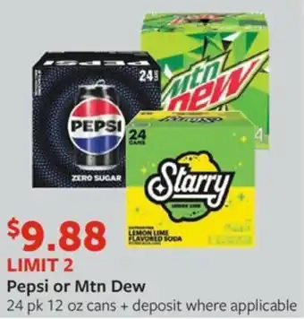 Fareway Pepsi or Mtn Dew offer
