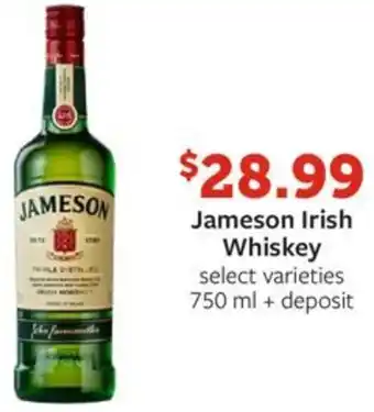 Fareway Jameson Irish Whiskey offer