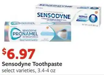 Fareway Sensodyne Toothpaste offer