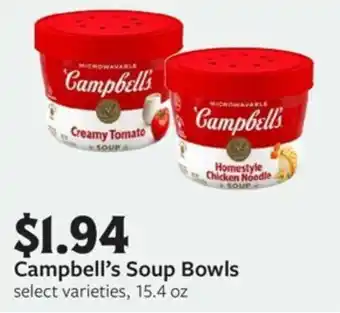 Fareway Campbell's Soup Bowls offer
