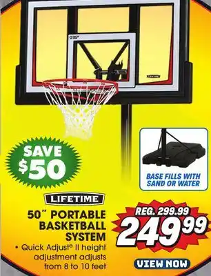Big 5 Lifetime 50 Portable Basketball Hoop offer