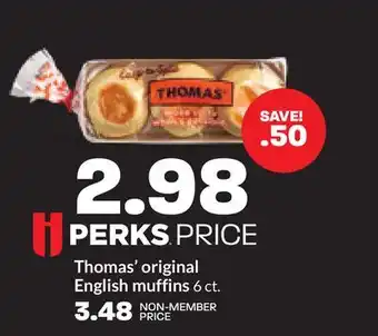 Hy-Vee Thomas' original English muffins offer