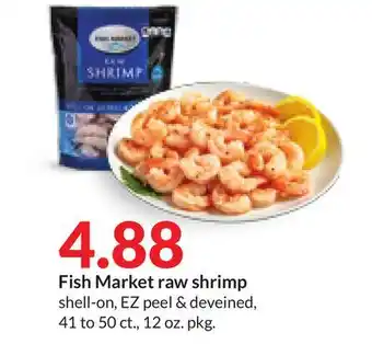 Hy-Vee Fish Market raw shrimp offer