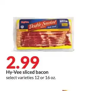 Hy-Vee Hy-Vee sliced bacon offer