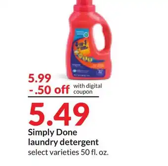Hy-Vee Simply Done laundry detergent offer