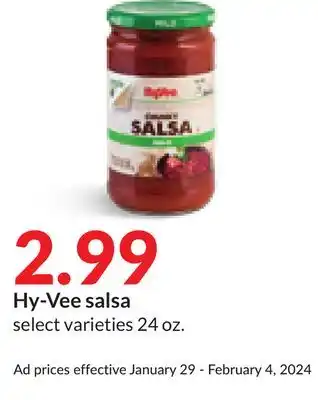 Hy-Vee Hy-Vee salsa offer