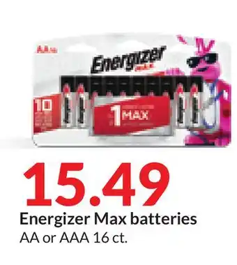 Hy-Vee Energizer Max batteries offer