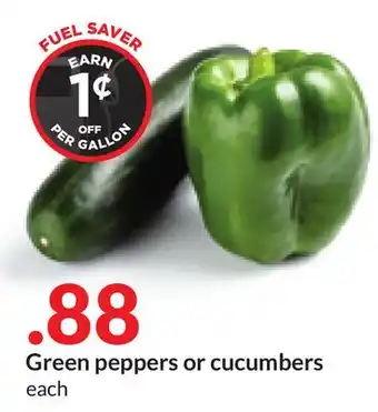 Hy-Vee Green peppers or cucumbers offer