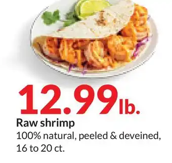 Hy-Vee Raw shrimp offer
