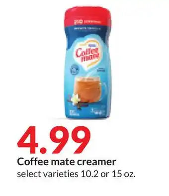 Hy-Vee Coffee mate creamer offer