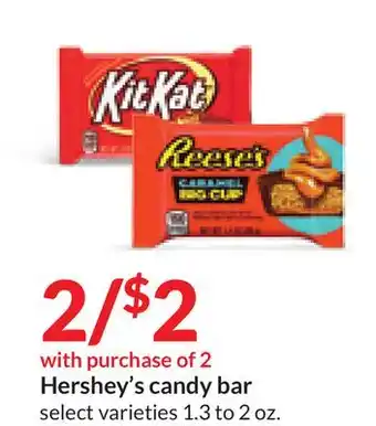 Hy-Vee Hershey's candy bar offer