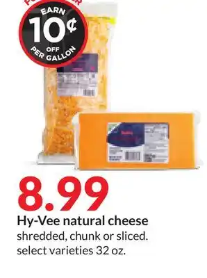 Hy-Vee Hy-Vee natural cheese offer
