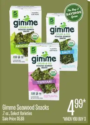Jewel-Osco Gimme Seawood Snacks offer