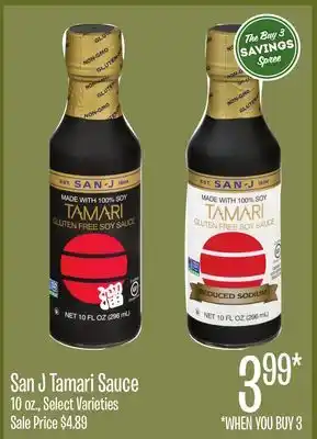 Jewel-Osco San J Tamari Sauce offer