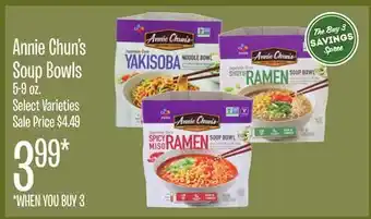 Jewel-Osco Annie Chun's Soup Bowls offer