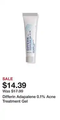 Ulta Beauty Differin Adapalene 0.1% Acne Treatment Gel offer