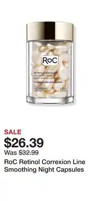 Ulta Beauty RoC Retinol Correxion Line Smoothing Night Capsules offer